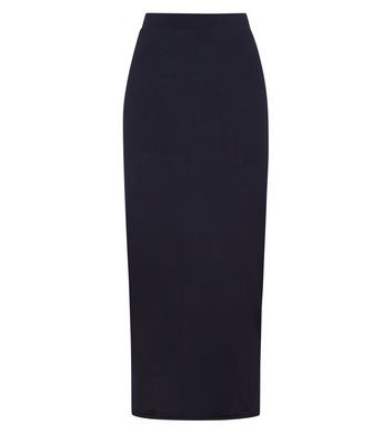 Black Bodycon Midi Skirt | New Look